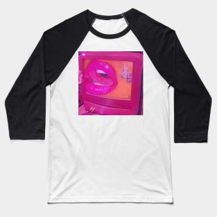 Glossy pink lips Baseball T-Shirt